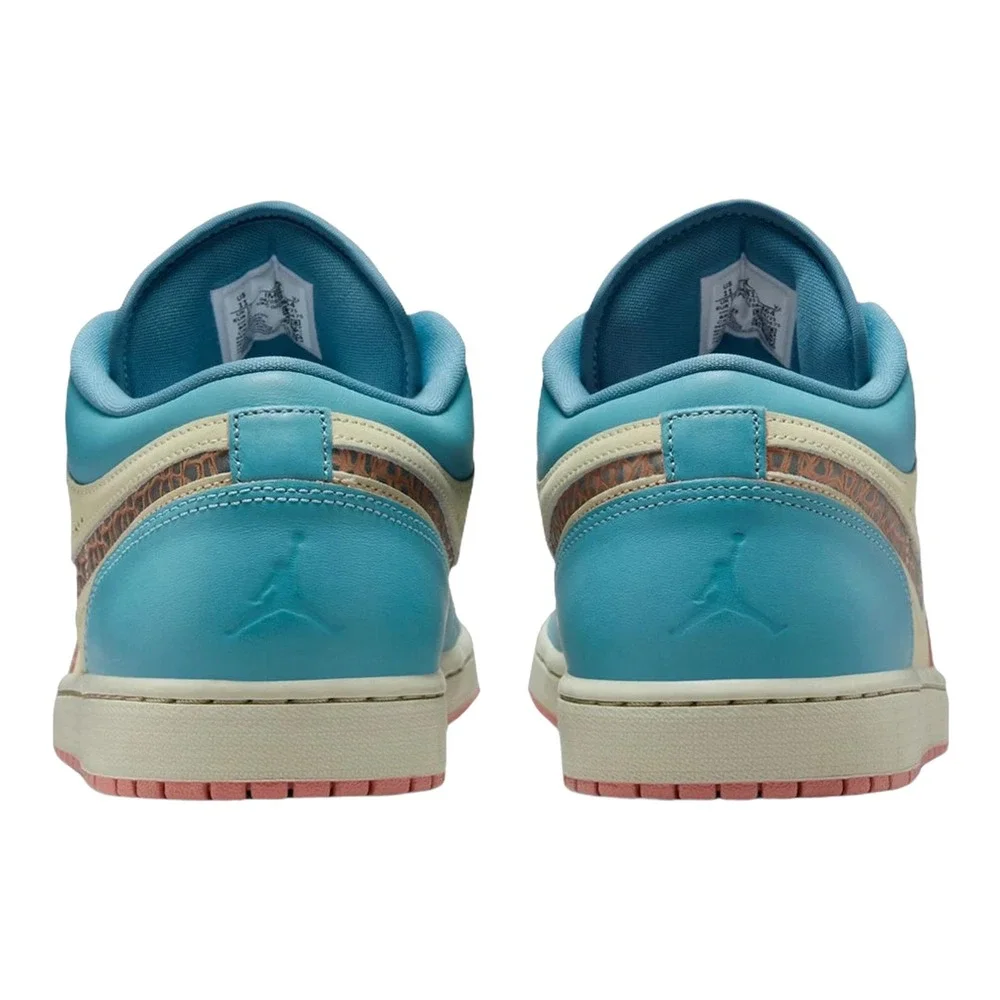 Mens Size 12 - JORDAN 1 LOW SE  Denim Turquoise Smokey Blue Red Shoes IM8120-464